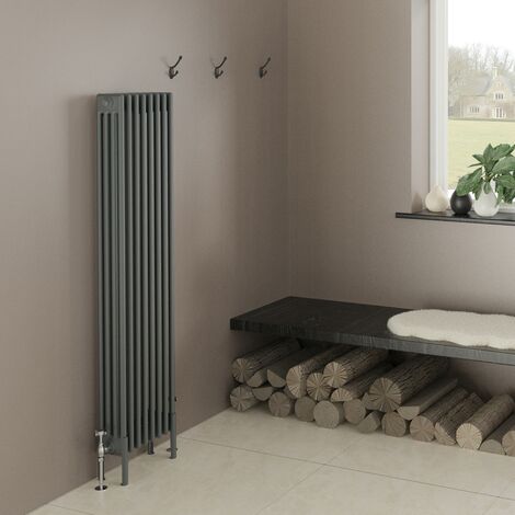 Warmehaus Traditional 4 Column Radiator 1500x380 Anthracite (1/5)