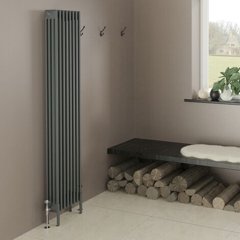 Warmehaus Traditional 4 Column Radiator 1800x380 Anthracite (1/5)
