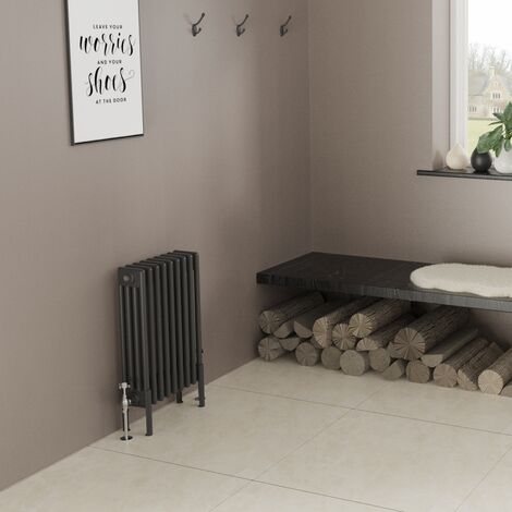 Warmehaus Traditional 4 Column Radiator 600x425 Black (1/5)