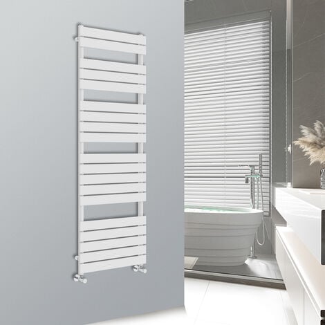 WarmeHaus Flat Panel Bathroom Heated Towel Rail Ladder Radiator Warmer ...