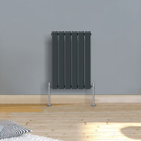 Warmehaus Horizontal Radiator Flat 600 x 410mm Double Anthracite (1/5)