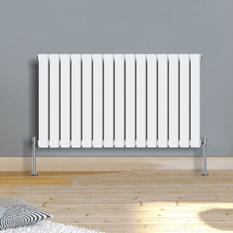Warmehaus 600x1022mm Horizontal Radiator Flat Panel Single White