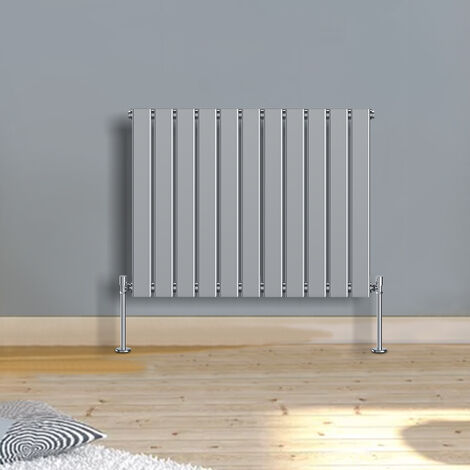 Warmehaus Horizontal Radiator Flat Panel Single Chrome 600x750mm (1/5)