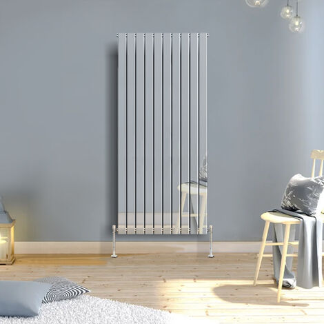 Warmehaus Vertical Radiator Flat Panel Single Chrome 1800 x 682mm (1/5)