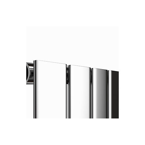 WarmeHaus Vertical Flat Panel Radiator Chrome 1800x544mm Single