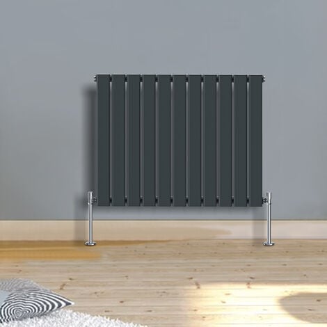 Warmehaus Horizontal Radiator Flat 600 x 750mm Single Anthracite