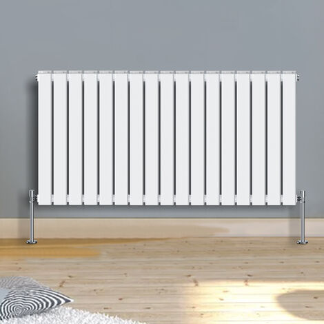 Warmehaus 600x1158mm Horizontal Radiator Flat Panel Double White