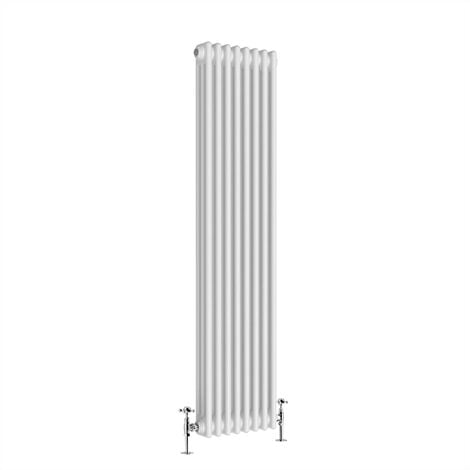 Warmehaus Traditional Triple White Tall Radiator 1800 x 380mm