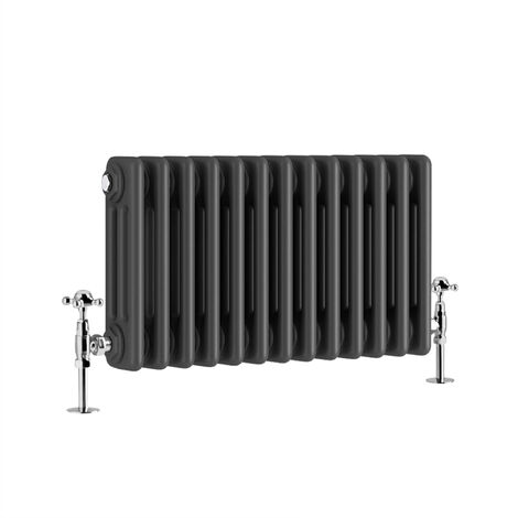 Warmehaus Traditional Triple Column Anthracite Radiator 300x605mm (1/5)