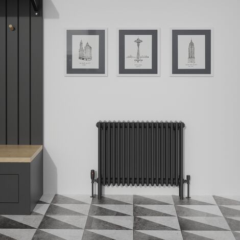 Warmehaus Traditional Black Quadruple Column Radiator 600x830mm (1/5)
