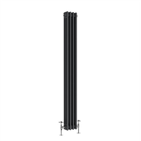 Warmehaus Traditional Triple Anthracite Radiator 1800 x 200mm