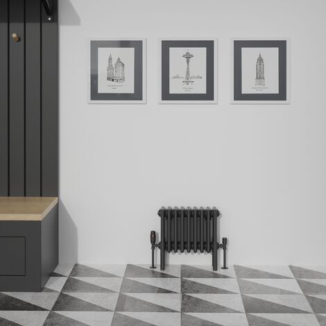 Warmehaus Traditional Black Quadruple Column Radiator 300x425mm (1/5)