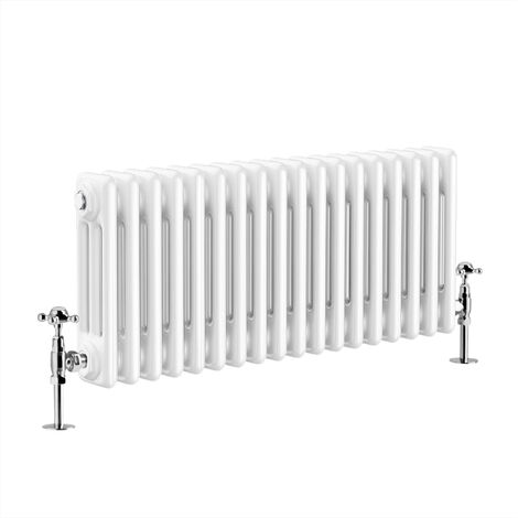 Warmehaus Traditional Triple Column White Radiator 300 x 830mm