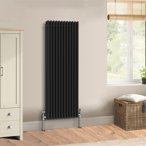 Warmehaus Traditional Triple Black Tall Radiator 1500x560mm (1/3)