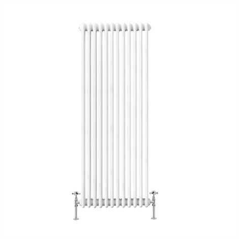 Warmehaus Traditional Radiator Triple Column White Vertical Cast Iron ...