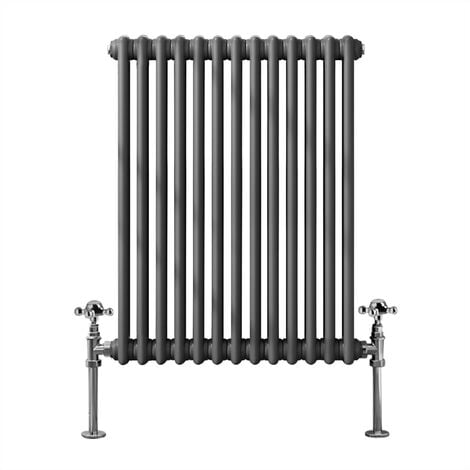 Warmehaus Traditional Triple Anthracite Radiator 600 x 605mm