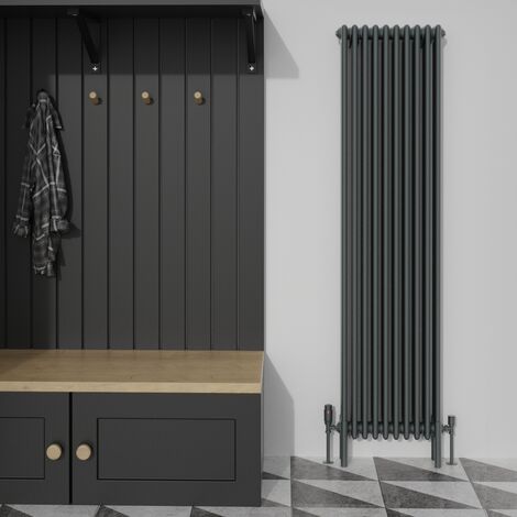 WarmeHaus 1800x470mm Traditional 4 Column Anthracite Radiator (1/5)