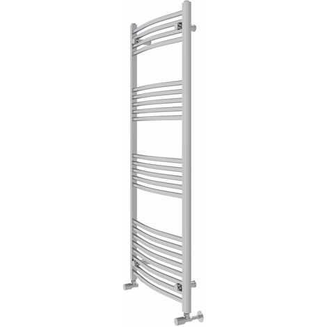 WarmeHaus Curved Chrome Bathroom Ladder Radiator 1400x600mm