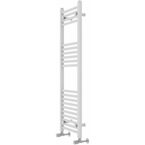 WarmeHaus Straight White Bathroom Ladder Radiator 1200x400mm