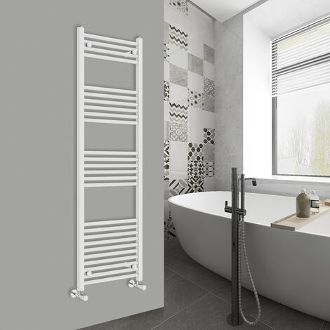 WarmeHaus Straight White Bathroom Ladder Radiator 1600x500mm (1/5)
