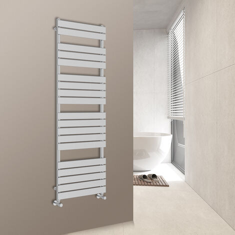 WarmeHaus 1800x600mm Flat Panel Heated Towel Rail Central Heating Towel Warmer for Bathroom Kitchen Chrome (1/5)