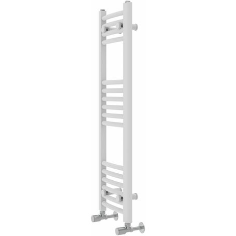WarmeHaus Curved White Bathroom Ladder Radiator 1000x300mm
