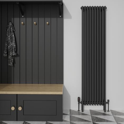 Warmehaus Traditional Black Quadruple Column Radiator 1800x470mm