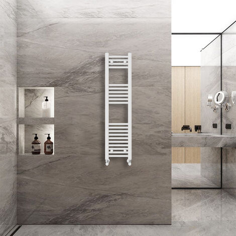 WarmeHaus Bathroom Ladder Radiator Straight White 1200x300mm