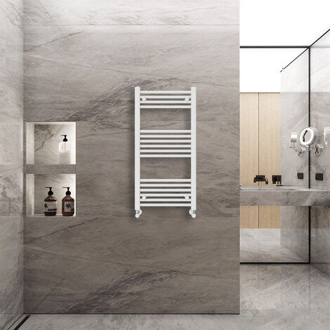 WarmeHaus Bathroom Ladder Radiator Straight White 1000x500mm