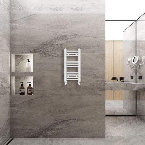 WarmeHaus Bathroom Ladder Radiator Straight White 600x300mm