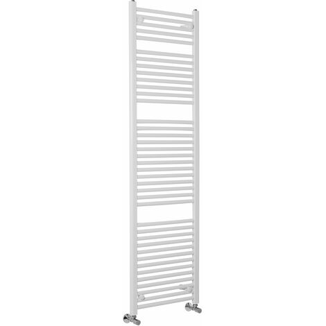 Straight Heated Towel Rail Bathroom Radiator White 1800x500mm