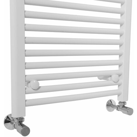 Straight Heated Towel Rail Bathroom Radiator White 1800x500mm