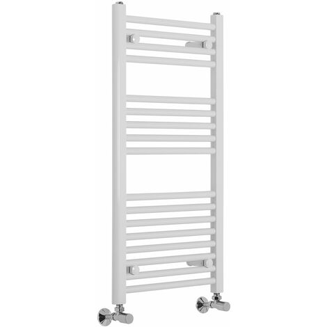 Straight Heated Towel Rail Bathroom Radiator White 900x450mm