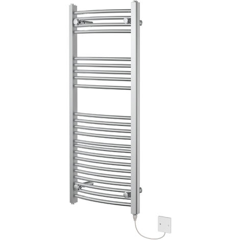 WarmeHaus Prefilled Electric Curved Heated Towel Rail Radiator for ...