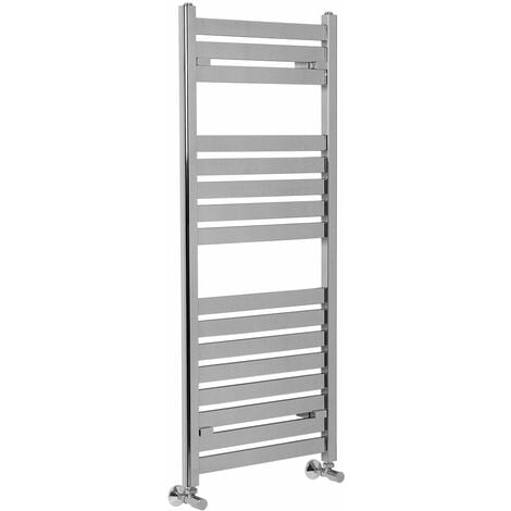 WarmeHaus Square Flat Panel Chrome Towel Radiator Bathroom Heated Towel ...