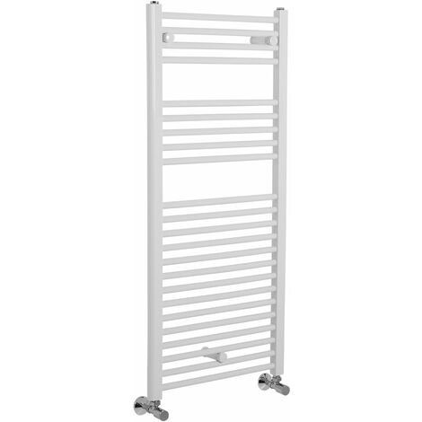 Straight Heated Towel Rail Bathroom Radiator White 1100x500mm