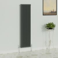 WarmeHaus Traditional Radiator Anthracite 2 Column 1800x470mm