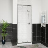 Aquariss Pivot Alloy Hinge Shower Door 800mm Chrome