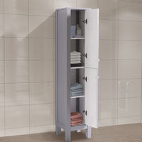 1600mm Matte Grey Bathroom Furniture Tall Modern Cabinet Storage Unit