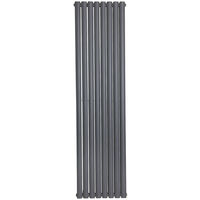 Norden 1800 x 473mm Anthracite Double Oval Tube Vertical Radiator