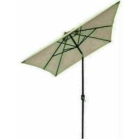 Garden Parasol 3x2m Outdoor Patio Umbrella Sun Shade Canopy Crank Tilt UV protection - Beige