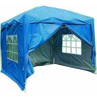 2 x 2m Garden Pop Up Gazebo Marquee Patio Canopy Wedding Party Tent- Blue