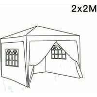 2 x 2m Garden Pop Up Gazebo Marquee Patio Canopy Wedding Party Tent- Blue