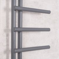 Kristiansund 988 x 500mm Grey Designer Heated Towel Rail