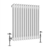 Warmehaus Traditional Triple Column White Radiator 600 x 605mm
