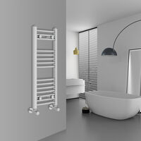 WarmeHaus Curved Chrome Bathroom Ladder Radiator 800x300mm