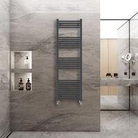 WarmeHaus Heated Straight Towel Radiator Anthracite 1600x500mm
