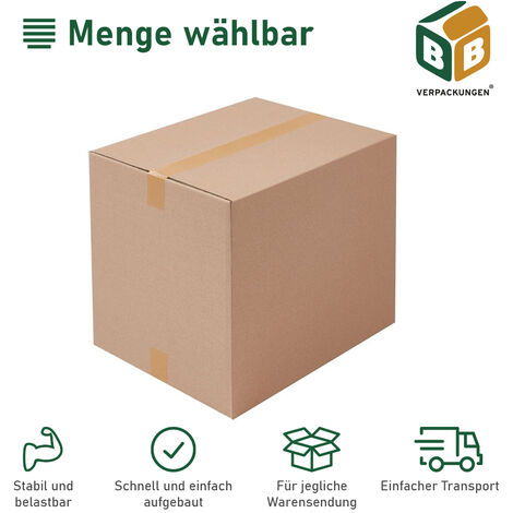 150 Kartons 450 x 350 x 200 mm Schachtel Verpackung Paket Versand Box DPD DHL 