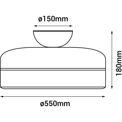 Ventilador de techo motor AC 55cm LED 44W 3CCT DIM Blanco