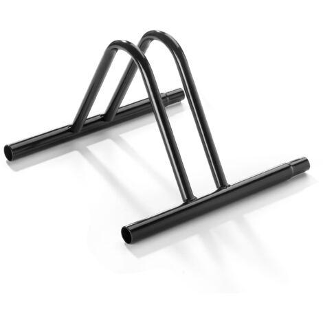 Andrys - Porte-vélos au sol 1 place, modulable, avec cône pour connecter les porte-vélos, peint en noir, 38,5 x 38 x 26 cm - Colore: Nero - Finitura: Verniciato - Posti: 1 (1/4)